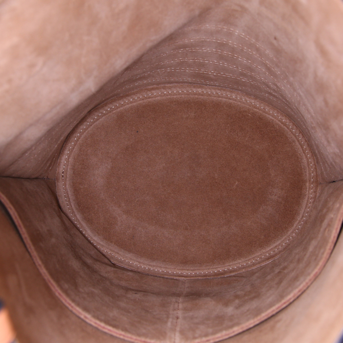 Sac de format bourse Loewe Bucket en cuir gold - Detail D3