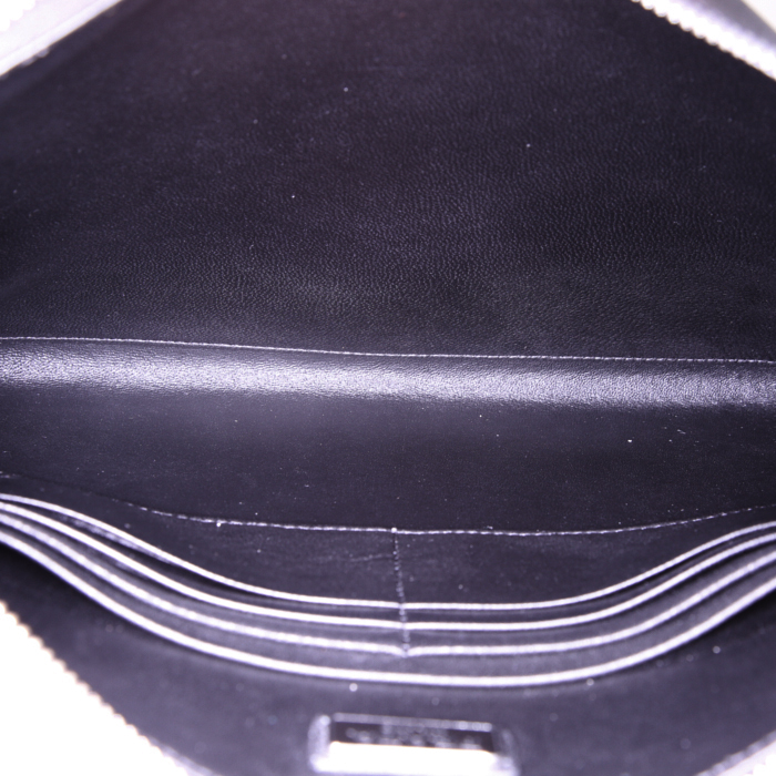 Pochette Prada in pelle nera - Detail D3