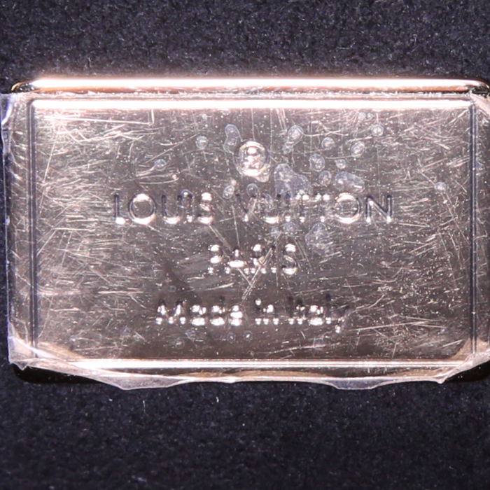 Borsa a tracolla Louis Vuitton Spring Street in pelle verniciata monogram nera e pelle Epi bianca - Detail D4