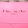 Dior Diorama shoulder bag in pink and burgundy velvet and beige canvas - Detail D4 thumbnail