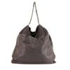 Stella McCartney Falabella Fold Over bag worn on the shoulder or carried in the hand in grey canvas - 360 thumbnail