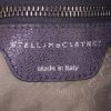 Stella McCartney Falabella Fold Over bag worn on the shoulder or carried in the hand in grey canvas - Detail D3 thumbnail