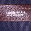 Sac cabas Hermes Garden en toile marron et cuir marron - Detail D3 thumbnail