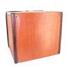 Louis Vuitton Malle à Chapeaux hat box in orange vuittonite and natural leather - Detail D5 thumbnail