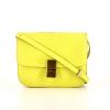 Céline Classic Box shoulder bag in yellow python - 360 thumbnail