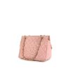 Chanel Shopping PTT handbag in pink quilted grained leather - 00pp thumbnail