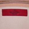 Valentino Rockstud trapeze handbag in beige patent leather - Detail D4 thumbnail