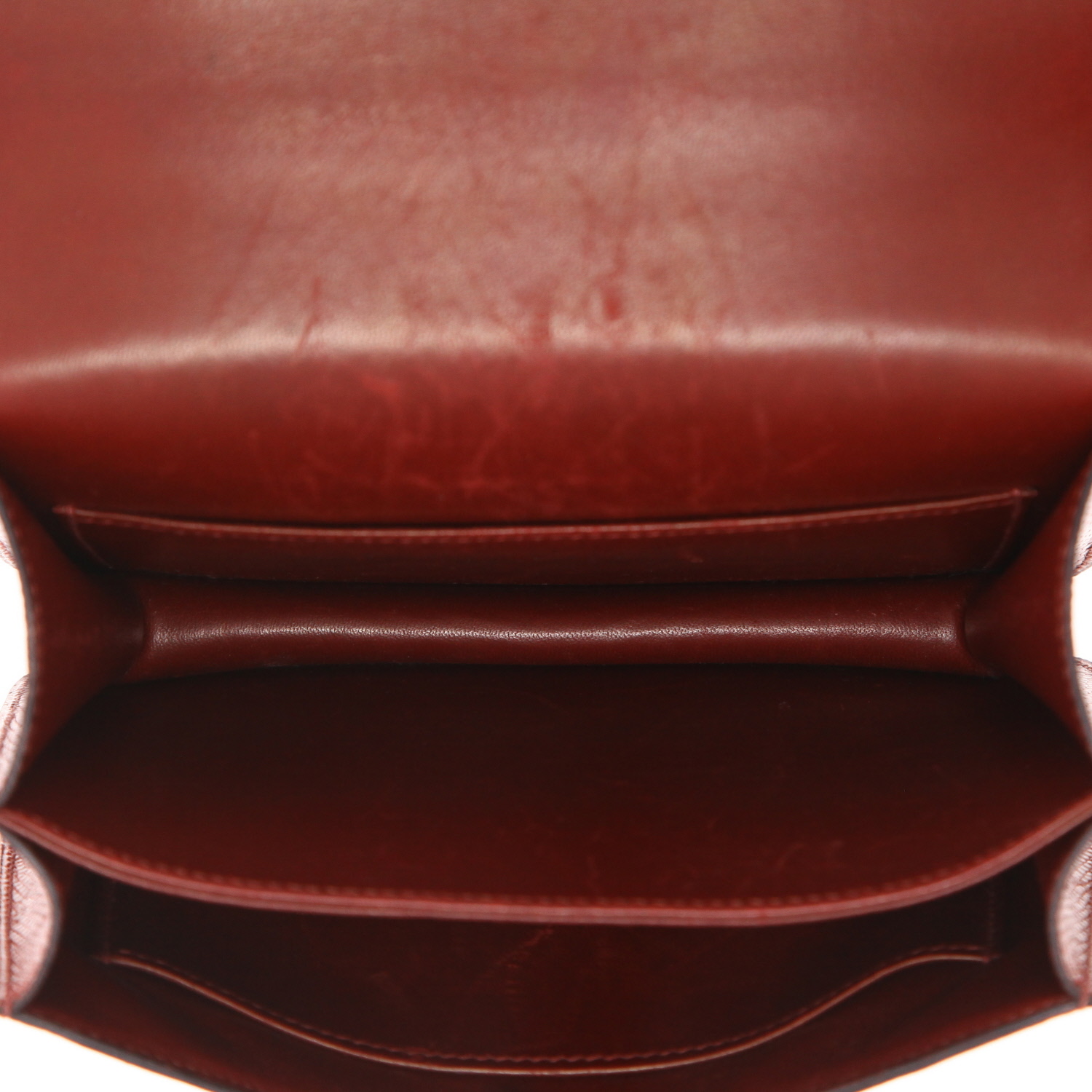 Bolso bandolera Hermès  Constance en piel de lagarto roja - Detail D3