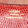 Sac bandoulière Hermès  Constance en lézard rouge - Detail D4 thumbnail
