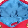 Borsa a tracolla Gucci GG Marmont mini in velluto trapuntato rosso con decori geometrici - Detail D3 thumbnail