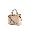 Fendi 2 Jours handbag in beige leather - 00pp thumbnail