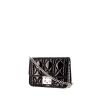 Borsa Dior Miss Dior mini in pelle verniciata e foderata nera cannage - 00pp thumbnail