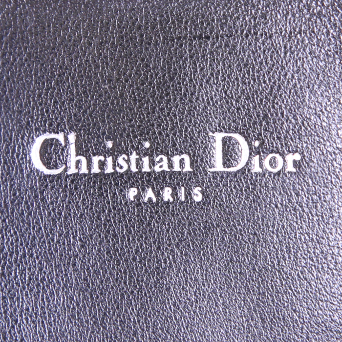 Borsa Dior Miss Dior mini in pelle verniciata e foderata nera cannage - Detail D3