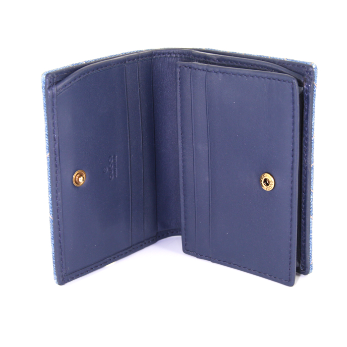 Gucci wallet in blue jean denim - Detail D1