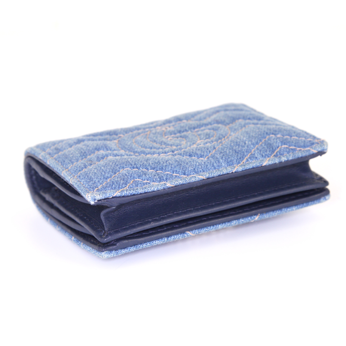 Gucci wallet in blue jean denim - Detail D3