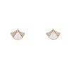 Bulgari Divas' Dream small earrings in pink gold,  diamonds and mother of pearl - 00pp thumbnail