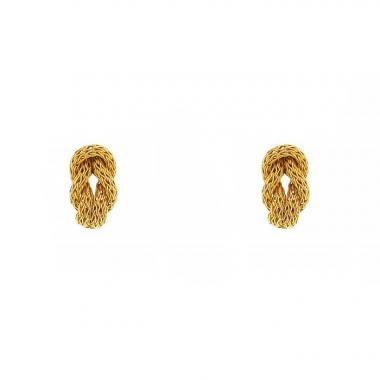 Orecchini Zolotas Hercule Knot in oro giallo 22 carati