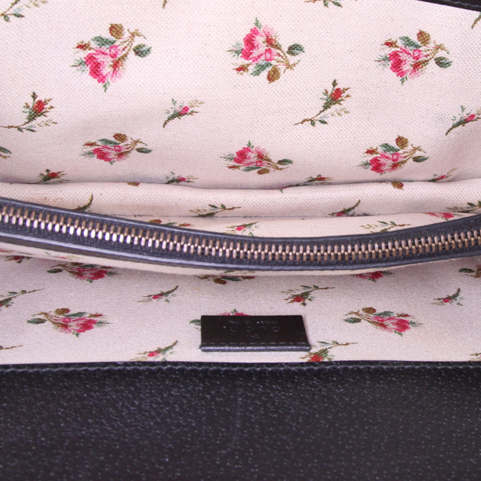 Bolso de mano Gucci Dionysus en cuero negro - Detail D3