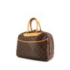 Bolso de mano Louis Vuitton Deauville en lona Monogram marrón y cuero natural - 00pp thumbnail