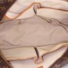 Bolso de mano Louis Vuitton Deauville en lona Monogram marrón y cuero natural - Detail D2 thumbnail