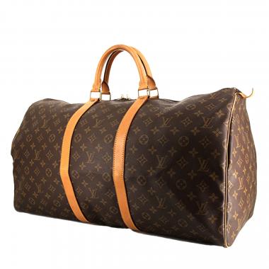 BAG KEEPALL 55 CM in Monogram canvas and natural leath…