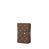 Portafogli Louis Vuitton in pelle monogram marrone e pelle marrone - 00pp thumbnail