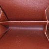 Portafogli Louis Vuitton in pelle monogram marrone e pelle marrone - Detail D2 thumbnail