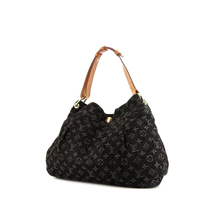 Louis Vuitton Black Leather and Monogram Canvas Daily Confidential - Ruby  Lane