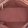 Shopping bag Louis Vuitton Piano in tela monogram marrone e pelle naturale - Detail D2 thumbnail