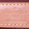 Shopping bag Louis Vuitton Piano in tela monogram marrone e pelle naturale - Detail D3 thumbnail