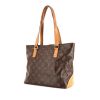 Shopping bag Louis Vuitton Piano in tela monogram cerata marrone e pelle naturale - 00pp thumbnail