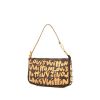 Pochette Louis Vuitton Pochette accessoires en toile monogram marron et cuir naturel - 00pp thumbnail