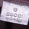 Gucci Web Tote messenger bag in beige monogram canvas and brown leather - Detail D3 thumbnail