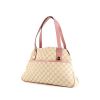 Gucci handbag in beige logo canvas and pink leather - 00pp thumbnail