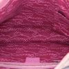 Borsa Gucci in tela siglata beige e pelle rosa - Detail D2 thumbnail
