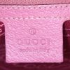 Borsa Gucci in tela siglata beige e pelle rosa - Detail D3 thumbnail