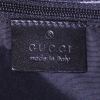 Borsa Gucci in tessuto monogrammato nero e pelle nera - Detail D3 thumbnail