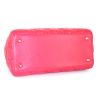 Dior Lady Dior medium model handbag in raspberry pink leather cannage - Detail D5 thumbnail