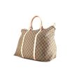 Gucci weekend bag in beige monogram canvas and pink patent leather - 00pp thumbnail