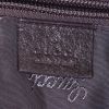 Bolso bandolera Gucci en cuero Monogram marrón oscuro - Detail D3 thumbnail
