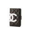 Chanel Cambon wallet in black quilted leather - 00pp thumbnail
