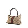 Gucci shopping bag in grey monogram canvas and brown leather - 00pp thumbnail