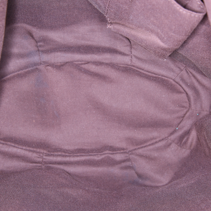 Gucci D-ring shopping bag in beige monogram canvas and brown leather - Detail D2