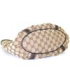 Gucci D-ring shopping bag in beige monogram canvas and brown leather - Detail D4 thumbnail