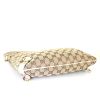 Shopping bag Gucci Abbey in tela monogram beige e pelle bianco sporco - Detail D4 thumbnail