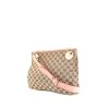 Gucci Eclipse messenger bag in beige monogram canvas and pink leather - 00pp thumbnail