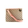 Gucci Eclipse messenger bag in beige monogram canvas and pink leather - 360 thumbnail