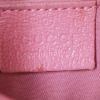 Bolso zurrón Gucci Eclipse en lona Monogram beige y cuero rosa - Detail D3 thumbnail