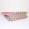 Gucci Eclipse messenger bag in beige monogram canvas and pink leather - Detail D4 thumbnail