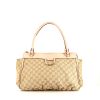 Gucci Abbey handbag in beige monogram canvas and beige leather - 360 thumbnail